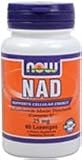 NAD (Nicotinamide Adenine Dinucleotide) 25 mg 60 Loz NOW Foods