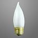 CHANDELIER DECORATIVE LIGHT BULB 25 WATTS FLAME TIP FROSTED 5,000 HOURS KRYPTON INCANDESCENT BULB