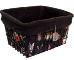 Couture Cruiser Bike Basket Liner Tote Bag (style: Tatted Tatum