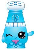 2014 SHOPKINS FIGURES Shopping Bag- SALLY SHAKES #018 SEASON 1 - RARE
