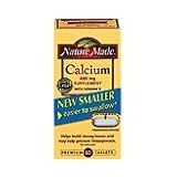 Nature Made Calcium Supplement Tablets with Vitamin D, 600 mg, 60-Count Boxes (Pack of 4)