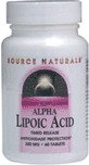 Alpha-Lipoic Acid 120 Tabs 100 Mg (A Powerful Antioxidant) - Source Naturals