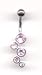 Bubbles Navel Bar in Rose