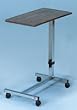 Overbed Table, Four 1-1/2" Casters, 30" x 15" x 28"-45", Walnut (HNI3400)