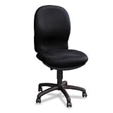 Ambition Pushbutton High Back Swivel/Tilt Chair, Black