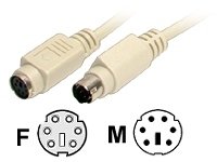 StarTech.com 25-Feet PS/2 Keyboard Mouse Extension Cable - M/F (KXT102_25)