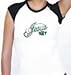 Jesus Baseball (In His Name I Play) Cap Sleeve T-Shirt