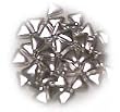 Decorative Silver Dragees, Triangle, 4oz
