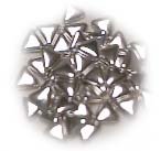Decorative Silver Dragees, Triangle, 4oz