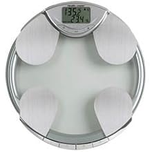 Health o Meter BFM582-63 Body Fat, Percent Hydration & Weight Tracking Scale, Glass with Chrome Accents