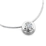 1/2 Ct Bezel-set Solitaire Pendant