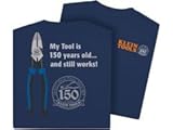 Klein 99167 'My Tool is 150 Years Old' T-Shirt-L Klein 99167 'My Tool is 150 Years Old' T-Shirt-L
