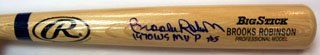 Buy Signed Brooks Robinson Bat - with 1970 WS MVP Inscription by Sports Memorabilia LLC