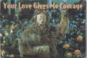 Cowardly Lion Courage Puzzle Postcard