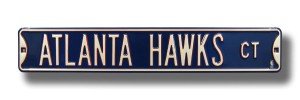 Atlanta Hawks Court Street Sign