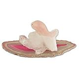 Quartz and agate sculpture, 'Crystal Whale' 3 W 3 L
