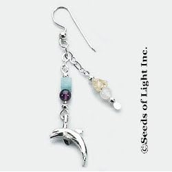 http://religiousjewelry.wordpress.com - Recovery Dolphin Earrings