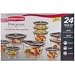 Rubbermaid 7J4240 Premier 24-Piece Food-Storage Containers with Lids