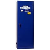 Eagle CRA-1923 Safety Cabinet for Corrosive Liquids, 1 Door Manual Close, 24 gallon, 65Height, 23Width, 18Depth, Steel, Blue
