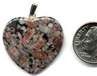 Crinoid Fossil 25mm Heart Pendant
