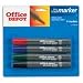 Office Depot(R) Dry-Erase Markers, Chisel Tip, Assorted Colors, Pack Of 4
