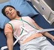 Posey Posey Criss Cross Restraint Vest Keep Pt Cool W/Tie For Bed Or Chair Medium - Model 3311m