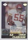 1999 Collector's Edge Advantage Rookie Autographs #158 - Chris Claiborne