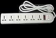 VCT - 220V/240V AC 16A Universal Surge Protector / Power Strip with 6 Universal Outlets. 50Hz/60Hz