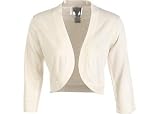 Bay Studio Dresses : Misses Bay Studio Dresses 3/4 Sleeve Bolero Shrug