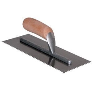 Click for larger image Midwest Rake Notched Trowel - 1/2 Inch