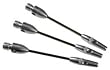 2 Sets "Laser" Wire Shafts, Silver Medium
