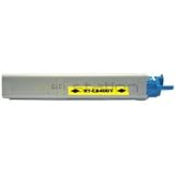 Okidata Compatible Yellow toner cartridge (43459301) 2K page yield.