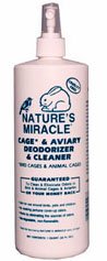 NATURES MIRACLE CAGE & AVIARY DEODORIZER/CLEANER 1