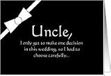 Uncle will you be my Usher? Card