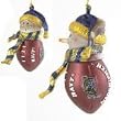 Navy Midshipmen 3" Acrylic Striped Home Run Snowman - NCAA College Athletics