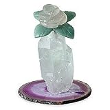 Quartz and agate sculpture, 'Love Bouquet' 4 W 3 L