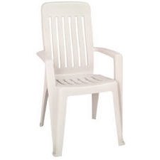 Adams Mfg Co Clay Missio Stack Chair 8259-23-3700 Resin Patio Chairs