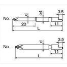 日東工器 NKビット　NK4D　00X2X64　プラス　 30816