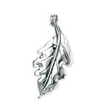 .925 Silver Large Leaf Pendant