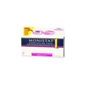 Monistat 1 Vaginal Antifungal Combination Pack, Ovule Insert with Applicator Plus External Cream