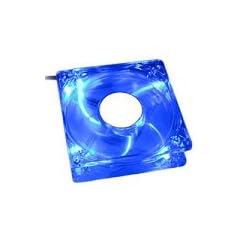 Revoltec PC-L�fter Dark Blue beleuchtet mit 4 LEDs blau
