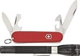 Victorinox Swiss Army Recruit 2 Knife and Mini Mag-Lite Flashlight