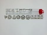 Gray Pearlized Polyhedral Dice Set 10pc Set in Tube