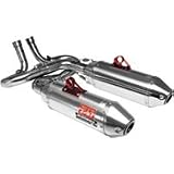 04-07 YAMAHA RHINO660: YOSHIMURA RS-2D FULL SYSTEM DUAL EXHAUST - STAINLESS STEEL by Yoshimura