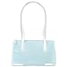 Pierre Cardin Evolution - White Trim Zippered Baguette Bag Baby Blue