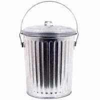 Metal Refuse Container, 6 Gal