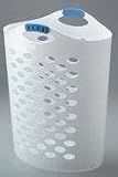 Rubbermaid Flex 'N Carry Hamper in White - 1.75 Bushels - 4 Packs