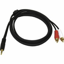 Cables To Go - 03180 - 6ft 3.5mm Stereo Male to RCA Male Y-Cable by Cables To Go