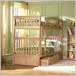 Atlantic Furniture Columbia Twin over Twin Bunk Bed in Natural Maple