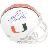 GREG OLSEN SIGNED AUTOGRAPHED MINI HELMET MIAMI HURRICANES COA + HOLOGRAM
